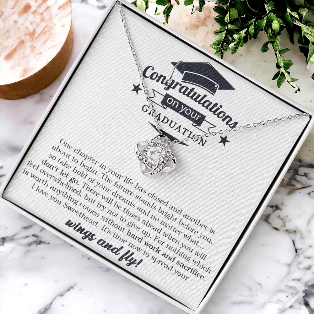 Graduation Gift For Her Graduate Ne Love Knot Necklace