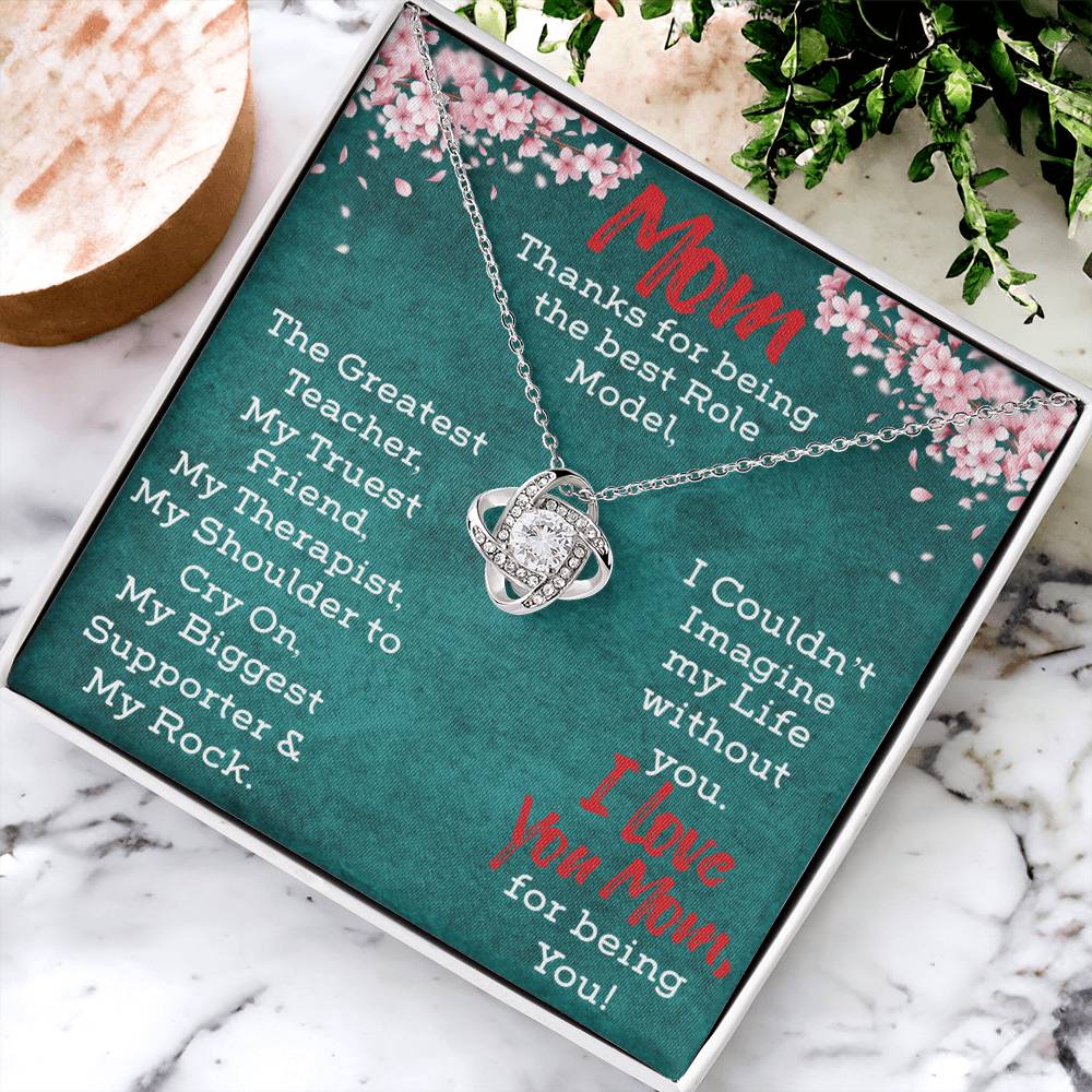 Necklace Gift For Mom Love Knot Necklace