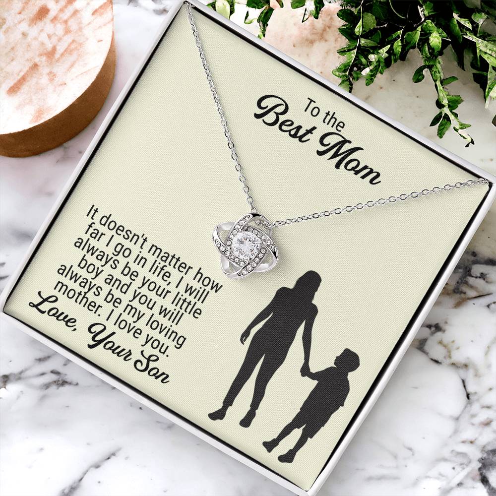 Mothers Day Gift Idea Mothers Day Necklaces Mothers Day Gift For Mom Gift From Son Birthday Gifts Ideas For Mom From Son Love Knot Necklace