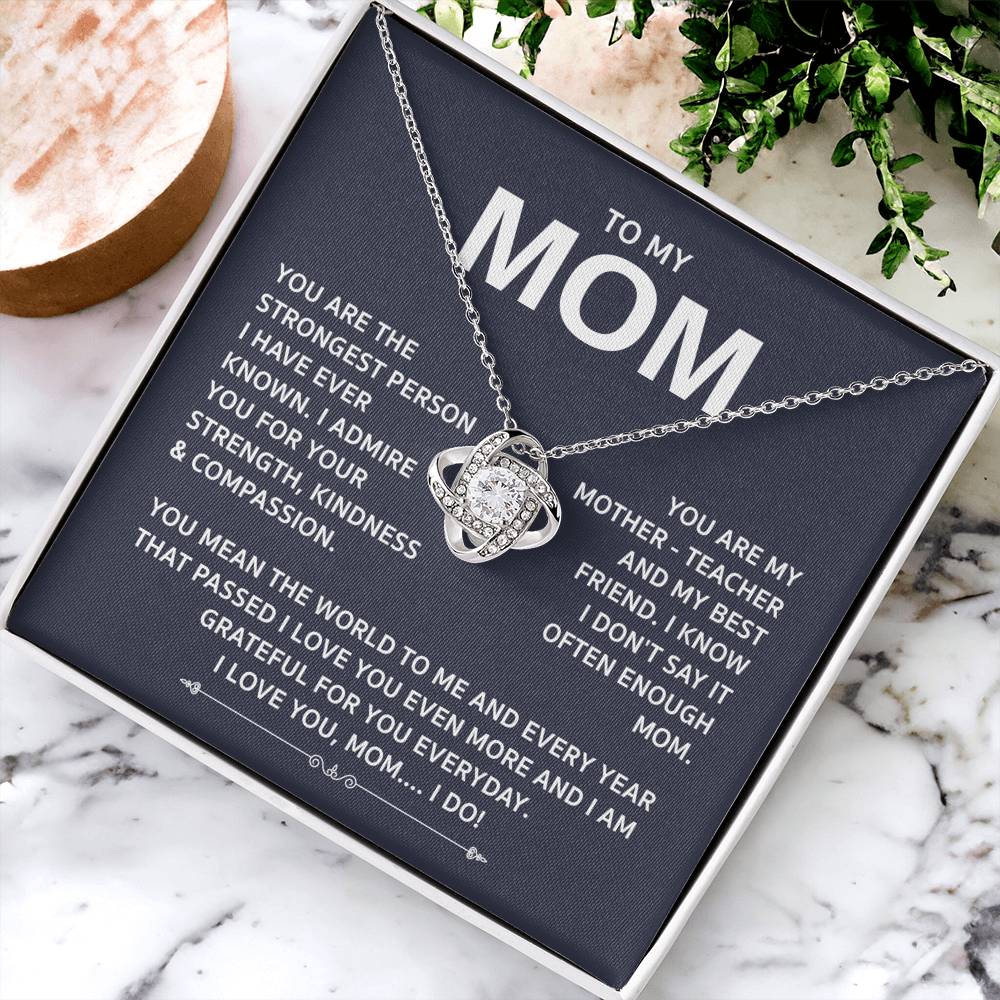 Love Knot Necklace For Mom Love Knot Necklace