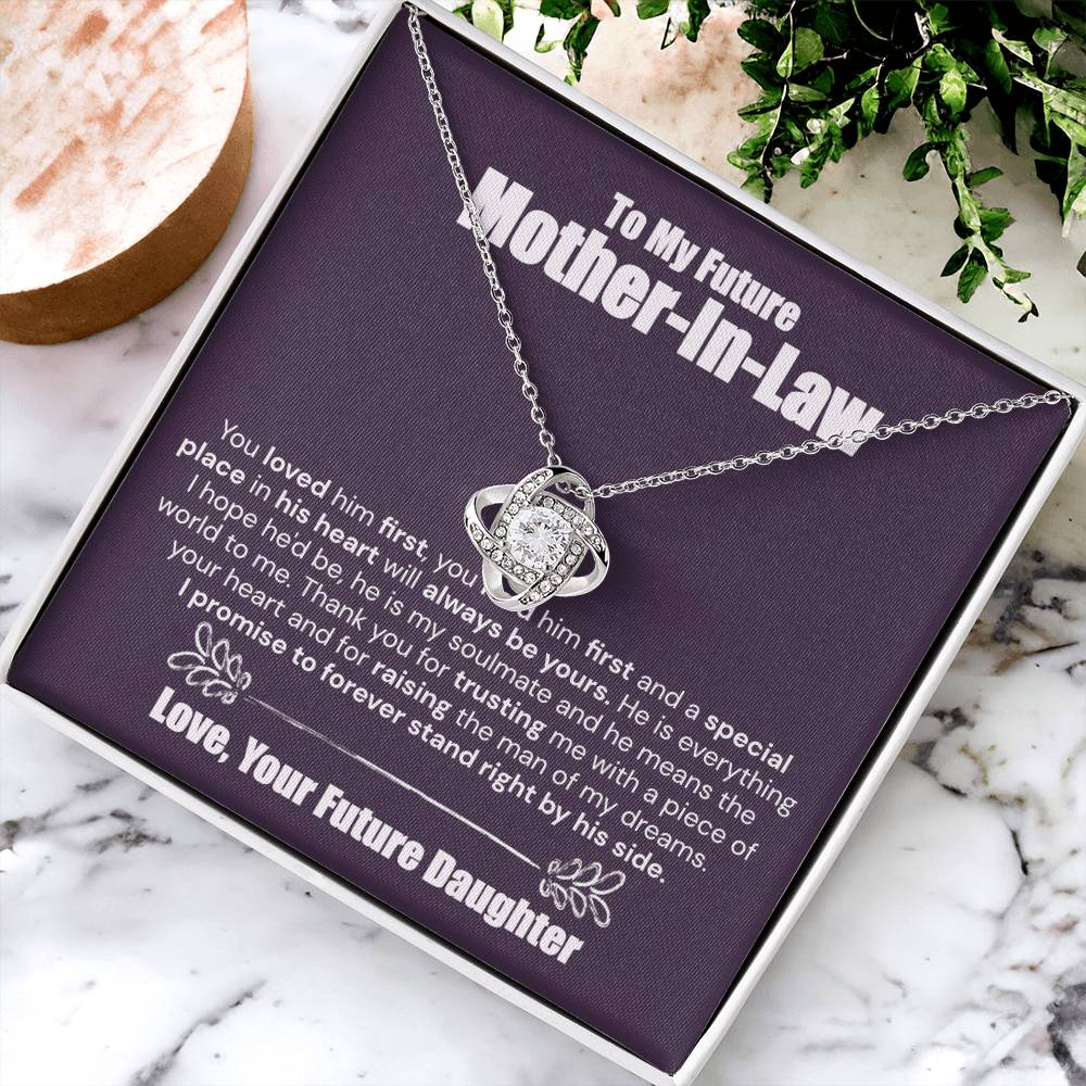 To My Future Mother-In-Law I Promise - The Love Knot Necklace Love Knot Necklace