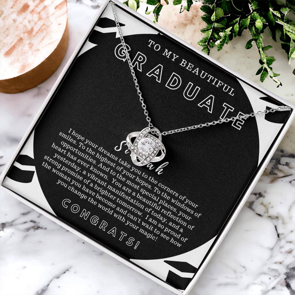 Graduation Gift For Best Friend Class Of 2022 Love Knot Necklace