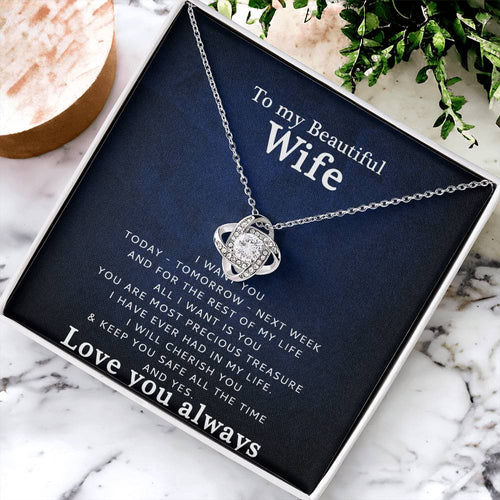 Love You Love Knot Necklace