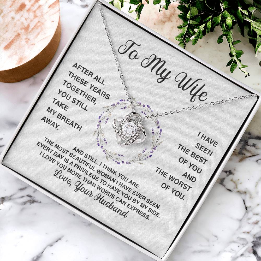 Delivery By Mother's Day Wf032 Gift Fo Love Knot Necklace