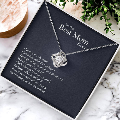 A Lovely Mom Love Knot Necklace
