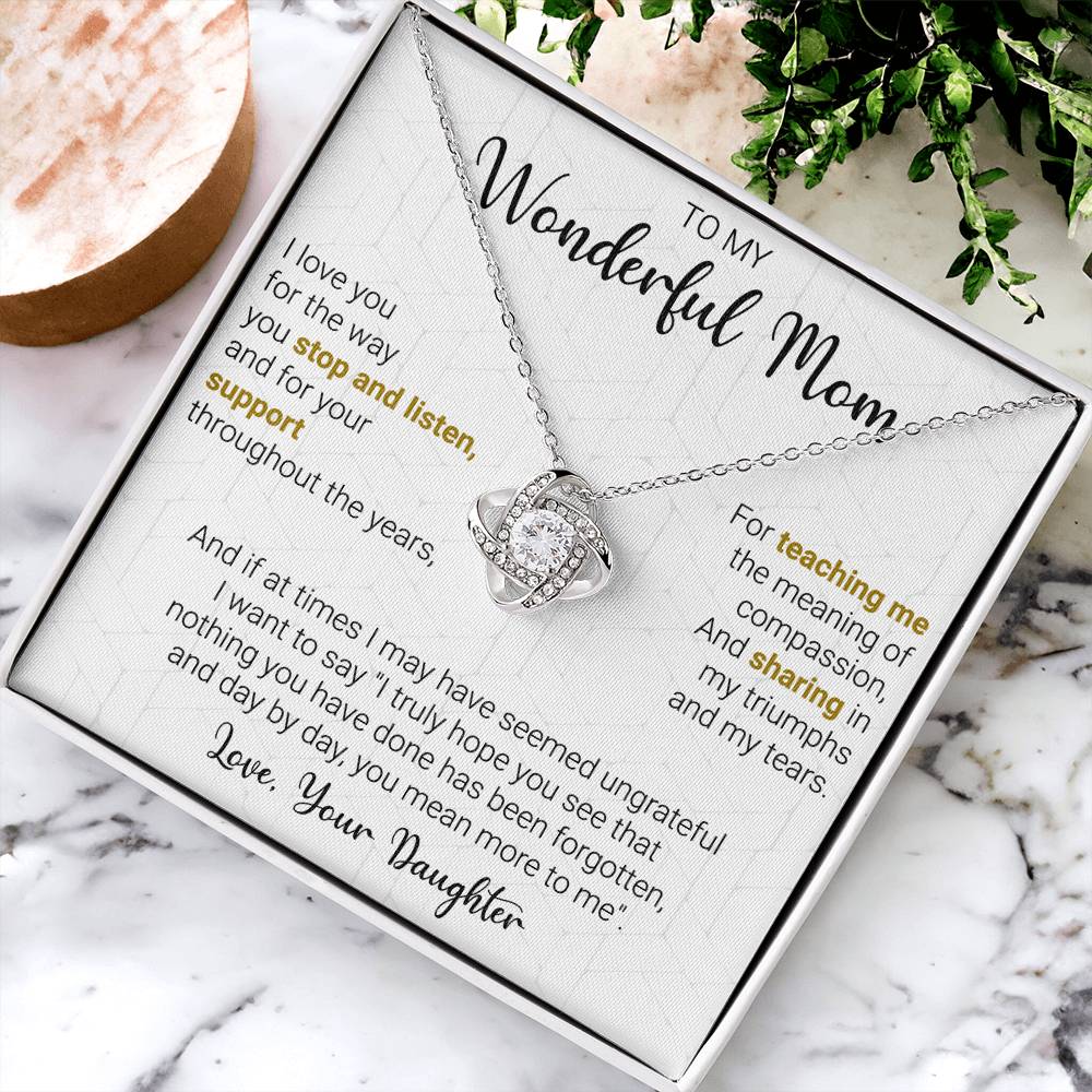 Gift For Mom - My Truumphs - Love Knot Love Knot Necklace