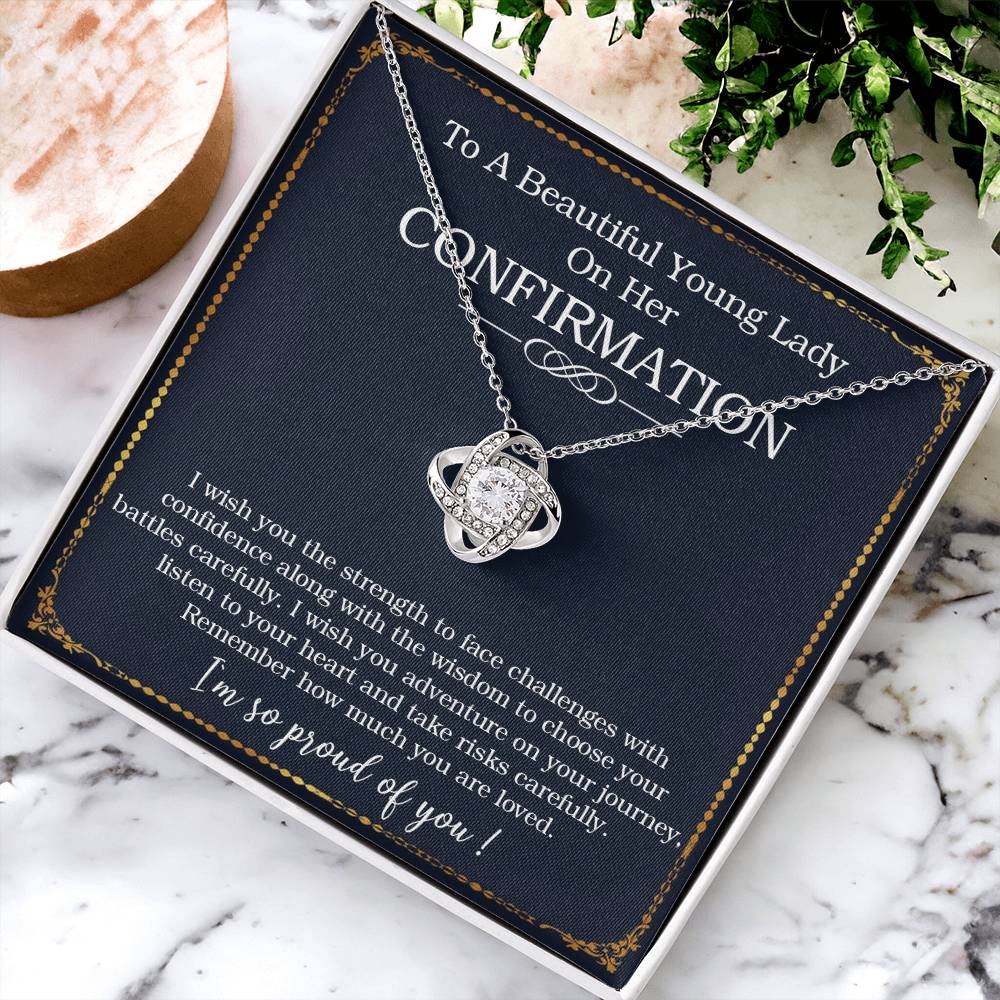 Confirmation Gifts For Her Necklace For Girl On Her Confirmation Day Confirmation Gift For Tee Love Knot Necklace