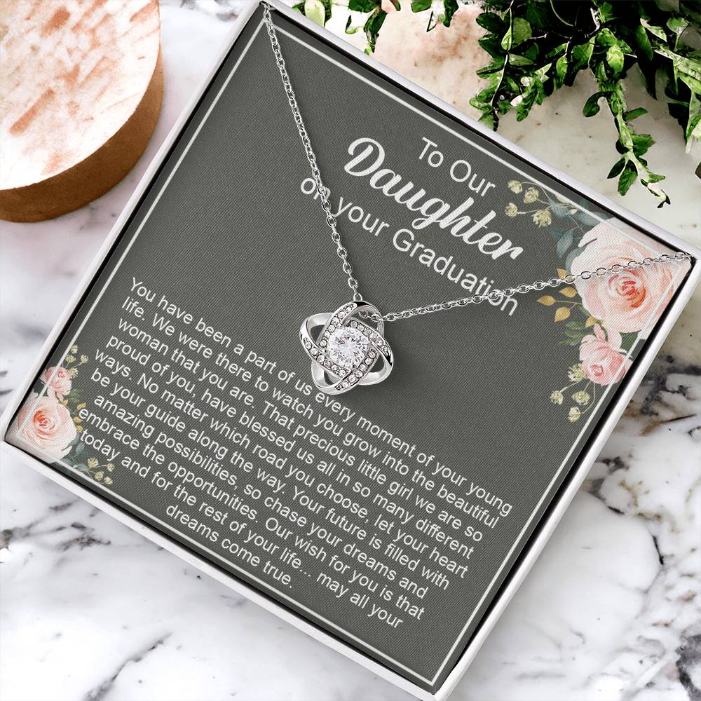 Graduation Gift For Daughter Daughter High School Graduation College Class O Love Knot Necklace