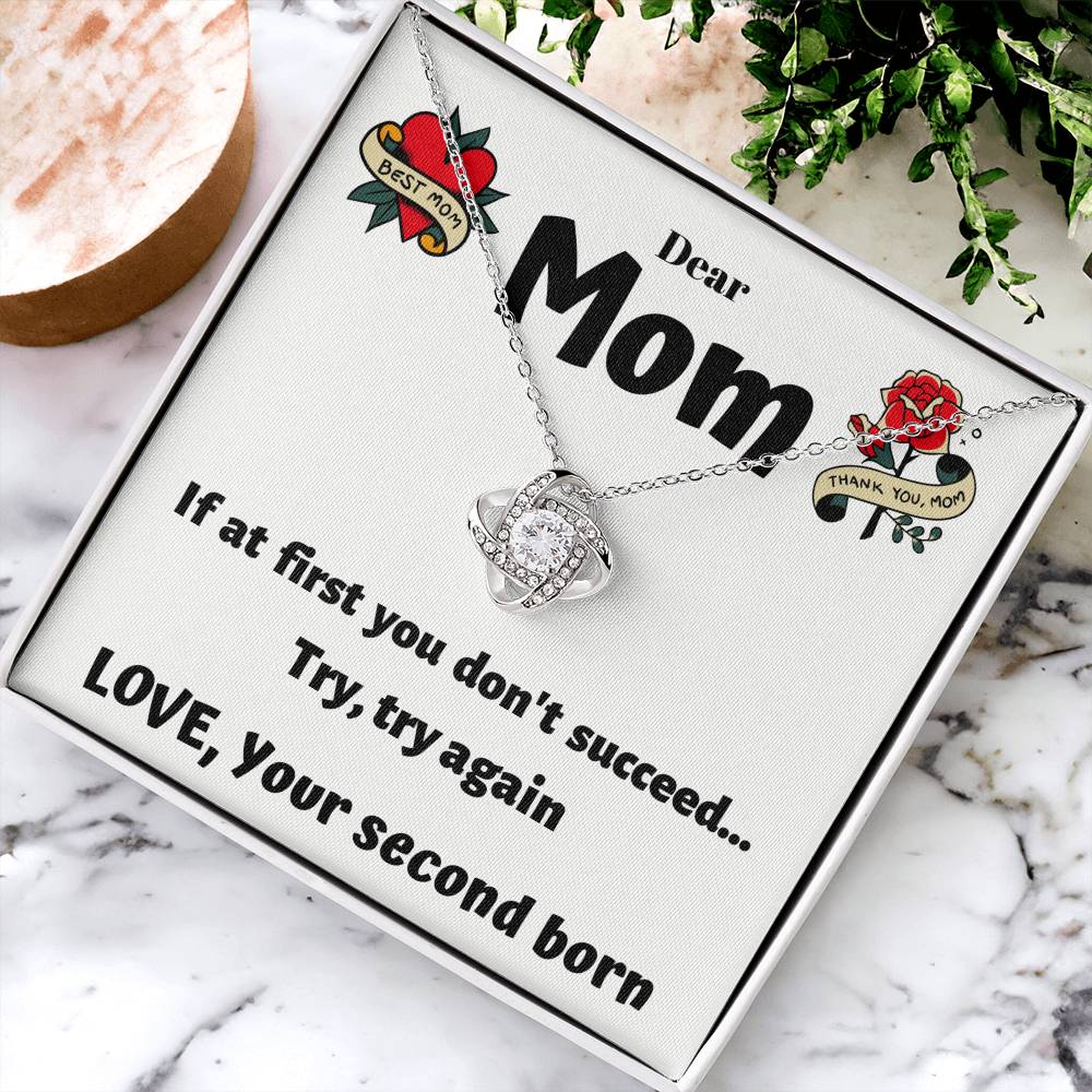 Try Again Love Knot Necklace