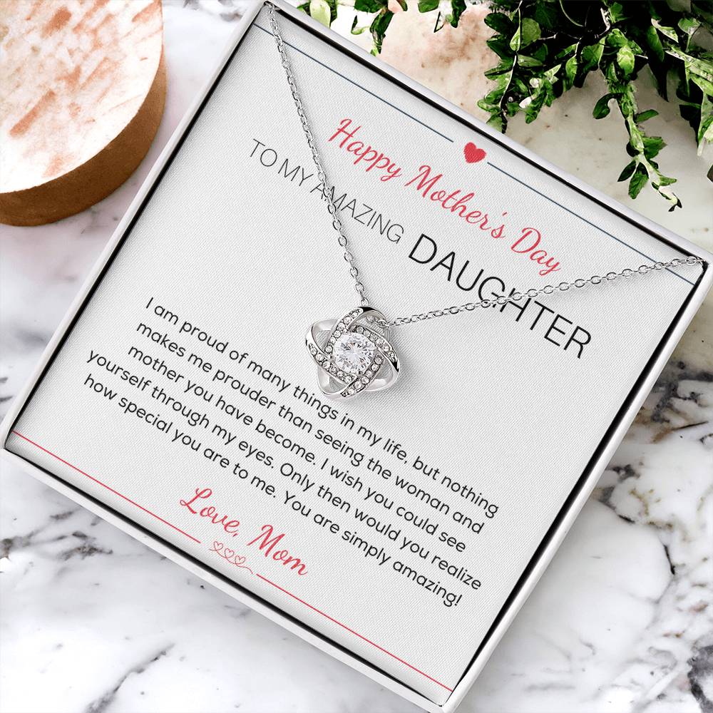 Almost Sold Out To My Daughter - Happy Mother's Day Love Knot Necklace