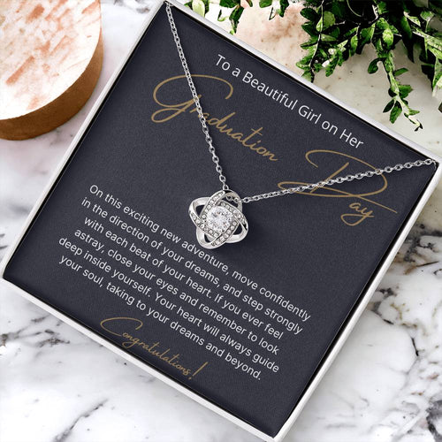 Gift For Girls On Graduation Love Knot Necklace