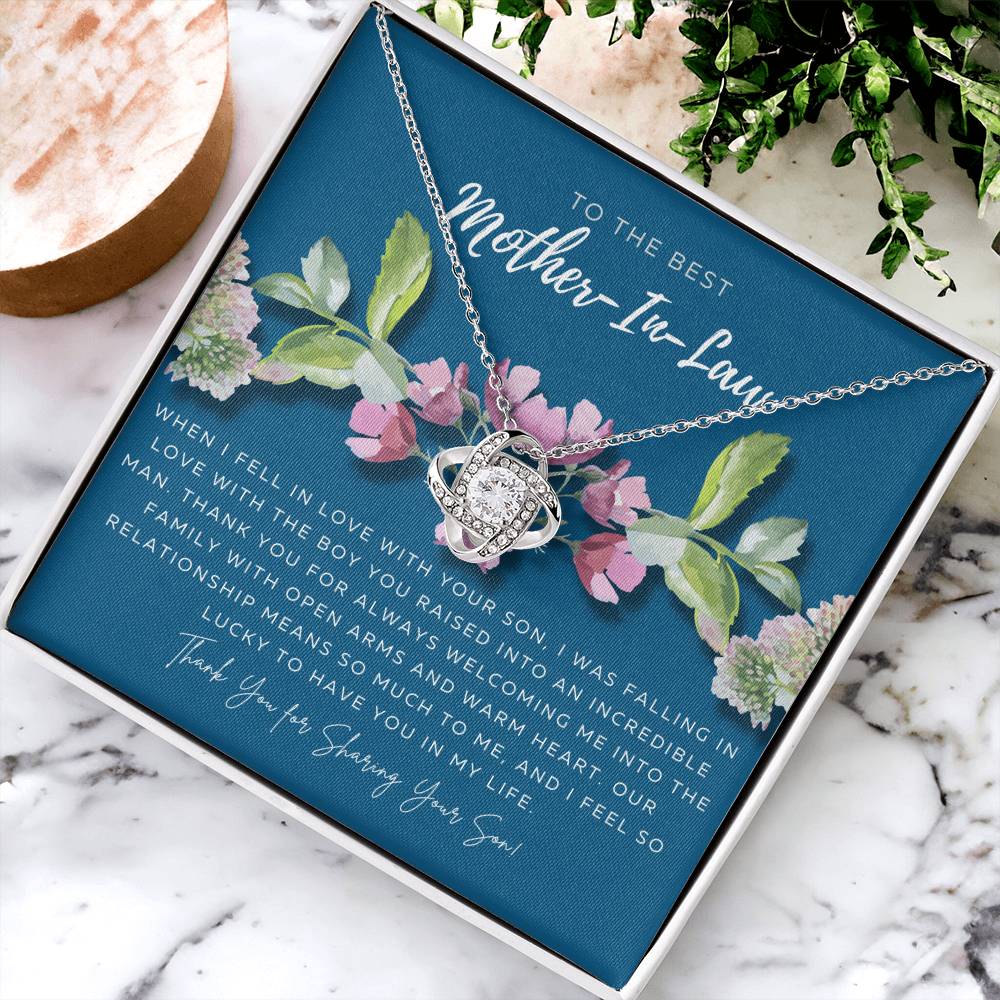 Mother In Law Gift From Daughter In Law Mothers Day Gift For Mother-In-Law Gift For Mother In Law Mother-In-Law Necklace Love Knot Necklace