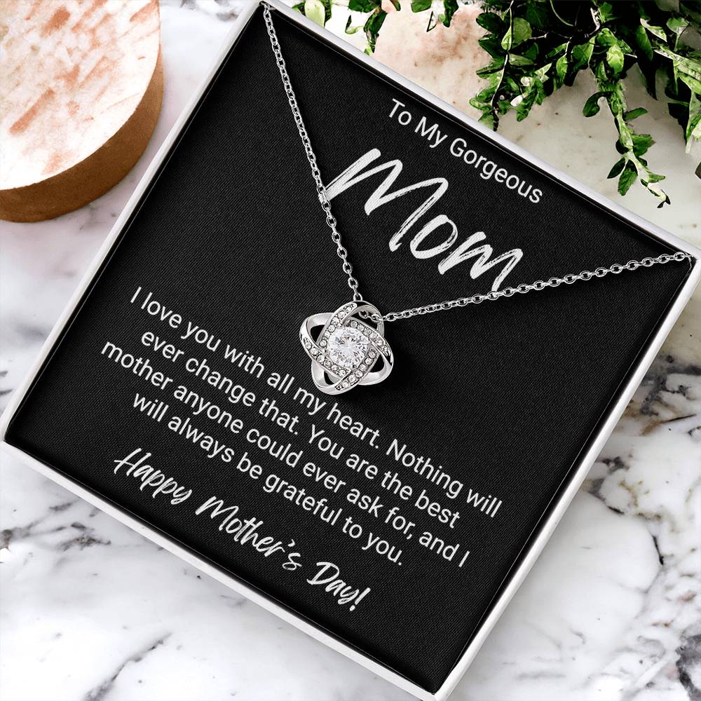 Happy Mother's Day Gift For Mom - Love Knot Necklace Love Knot Necklace