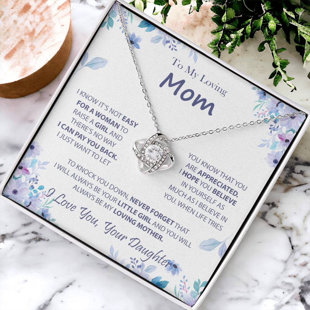 Necklaces For Moms Birthday Mothers Day Jewelry Love Knot Necklace
