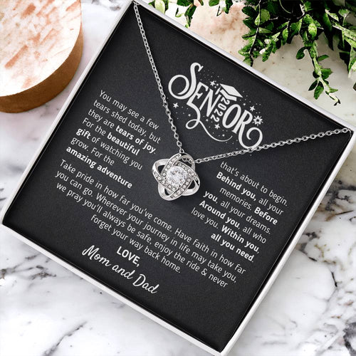 Graduation Gift For Senior 2022 Graduation Gift For Daughter From Mom And Dad Class Of 2022 Hight School College Grad Love Knot Necklace