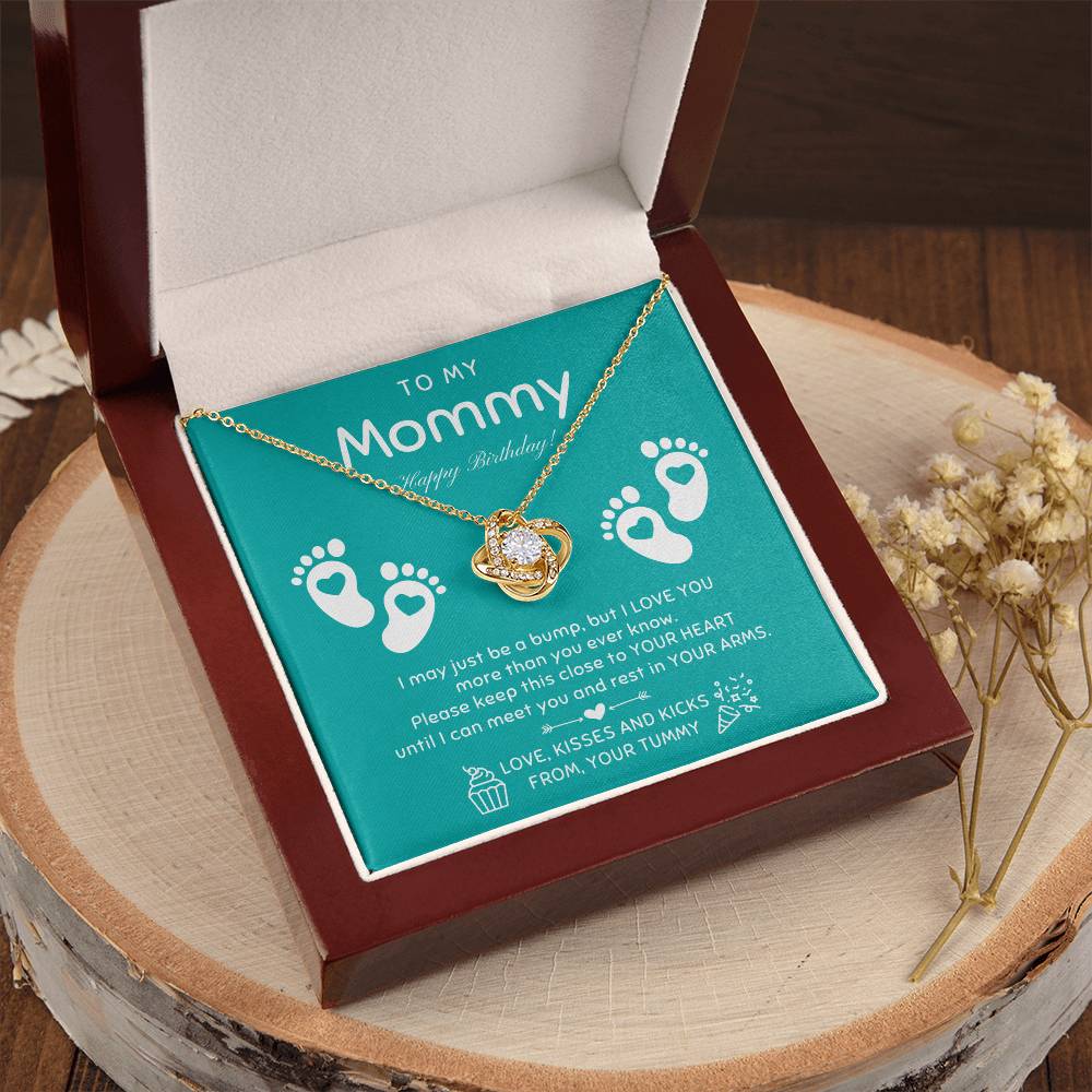 New Mom Birthday Pregnant Wife Birthday Gift Birthday Gift For Pregnant Wife Jewelry For Pregnant Wife Expecting Wife Birthday 1 Love Knot Necklace