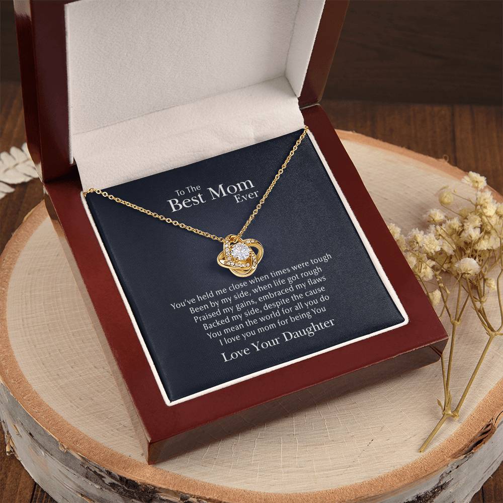 You Mean The World Love Knot Necklace