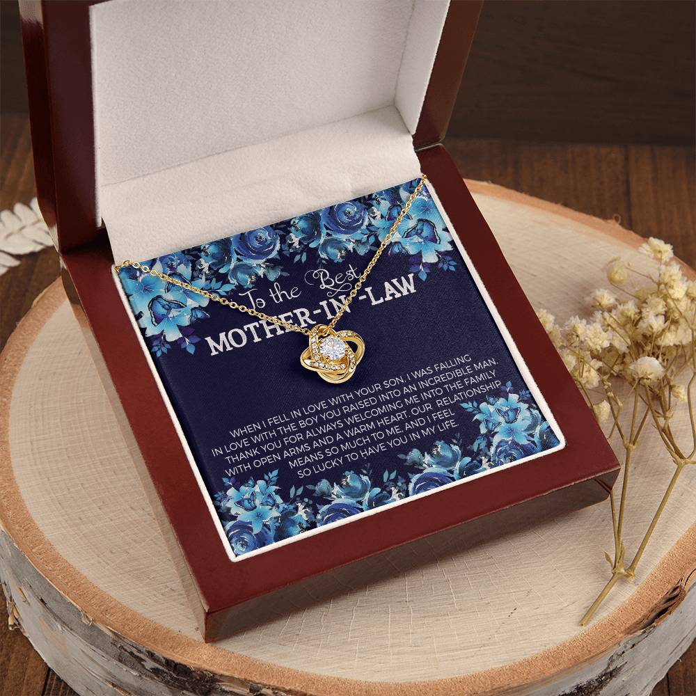 To The Best Mother-In- Love Knot Necklace