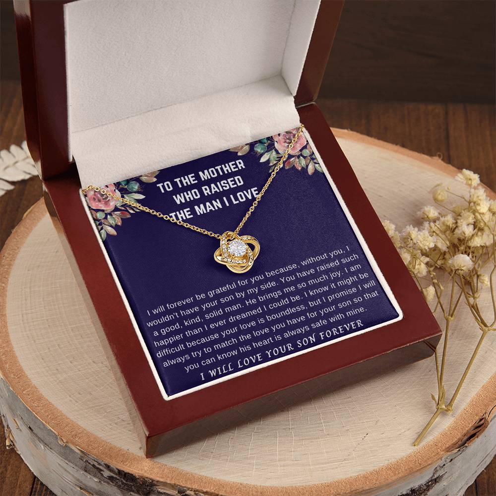 I Will Forever Gr Love Knot Necklace