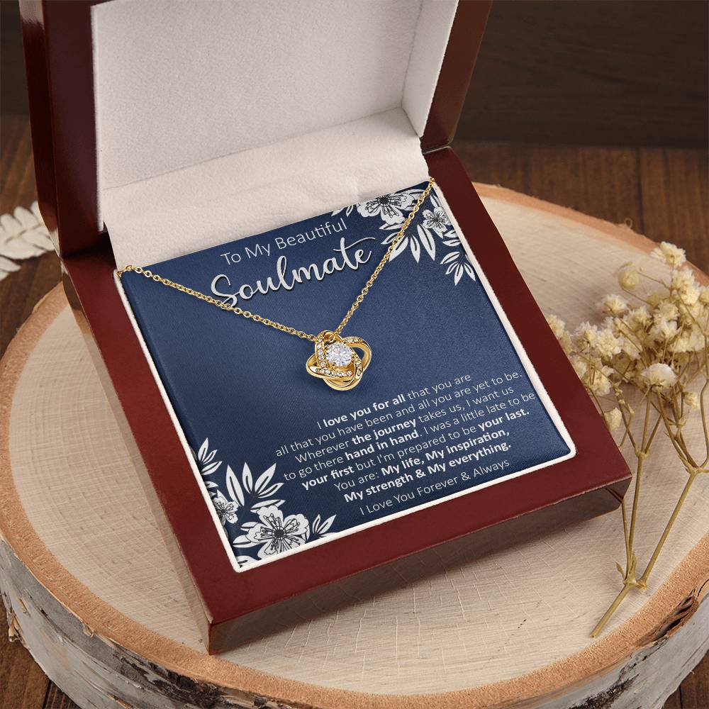 Gift For Your Soulmate - Your Last - Love Knot Love Knot Necklace