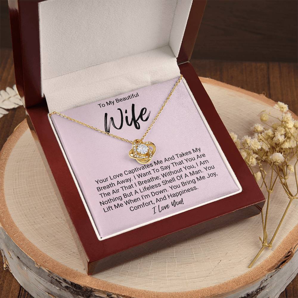 My Beautiful Wife - Love Knot Necklace Love Knot Necklace