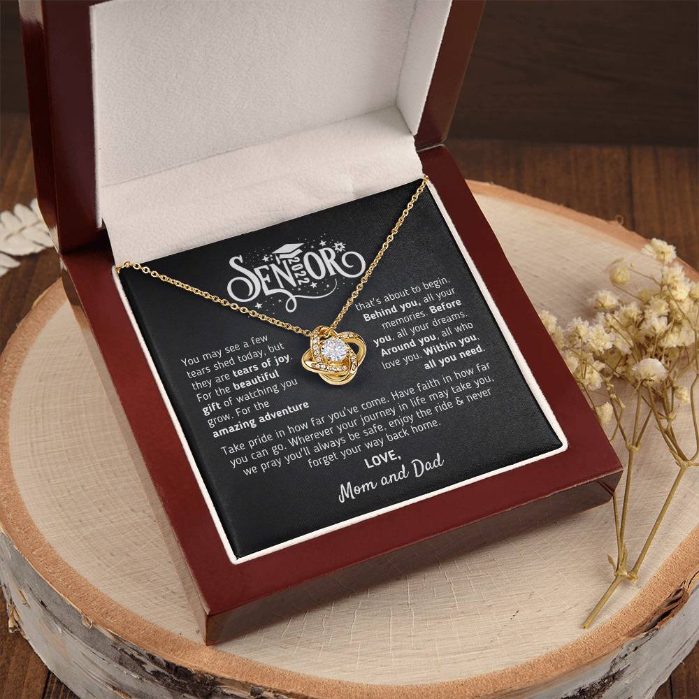 Graduation Gift For Senior 2022 Graduation Gift For Daughter From Mom And Dad Class Of 2022 Hight School College Grad Love Knot Necklace