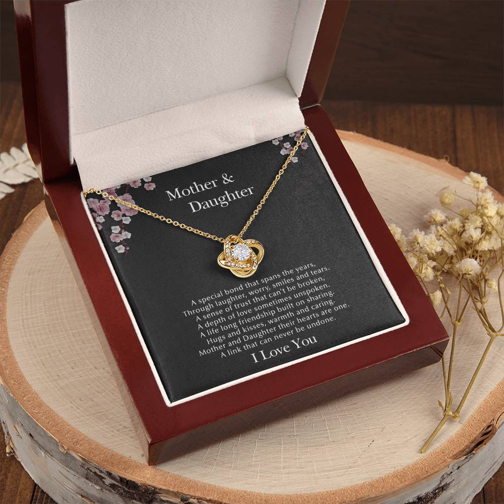 Mother & Daughte Love Knot Necklace
