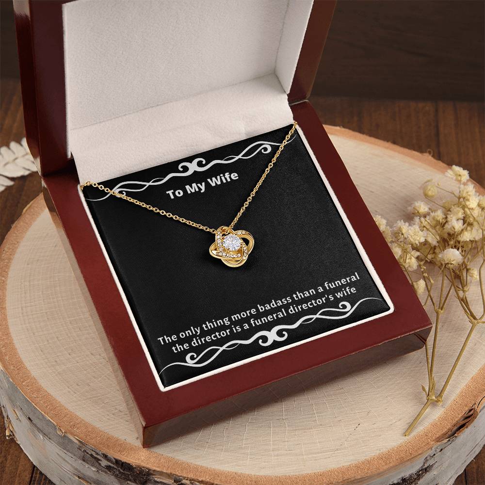 Almost Gone The - Funny Gag Gifts For Badas Love Knot Necklace