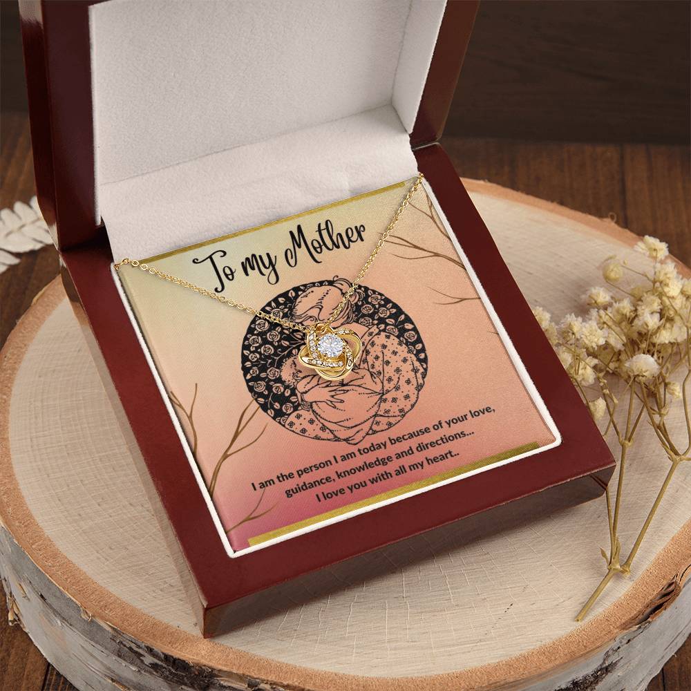 To My Mother - I Love You With All My He Love Knot Necklace
