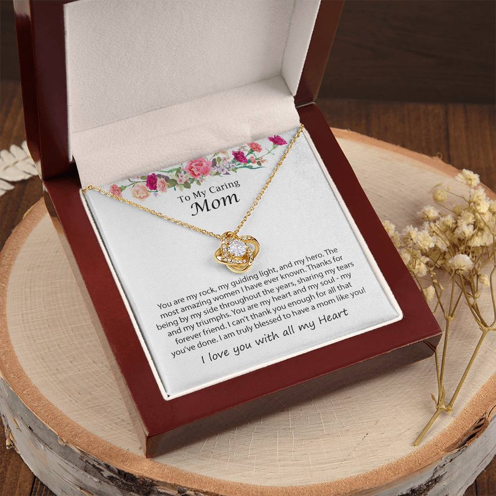 Mothers Day Necklace J Love Knot Necklace