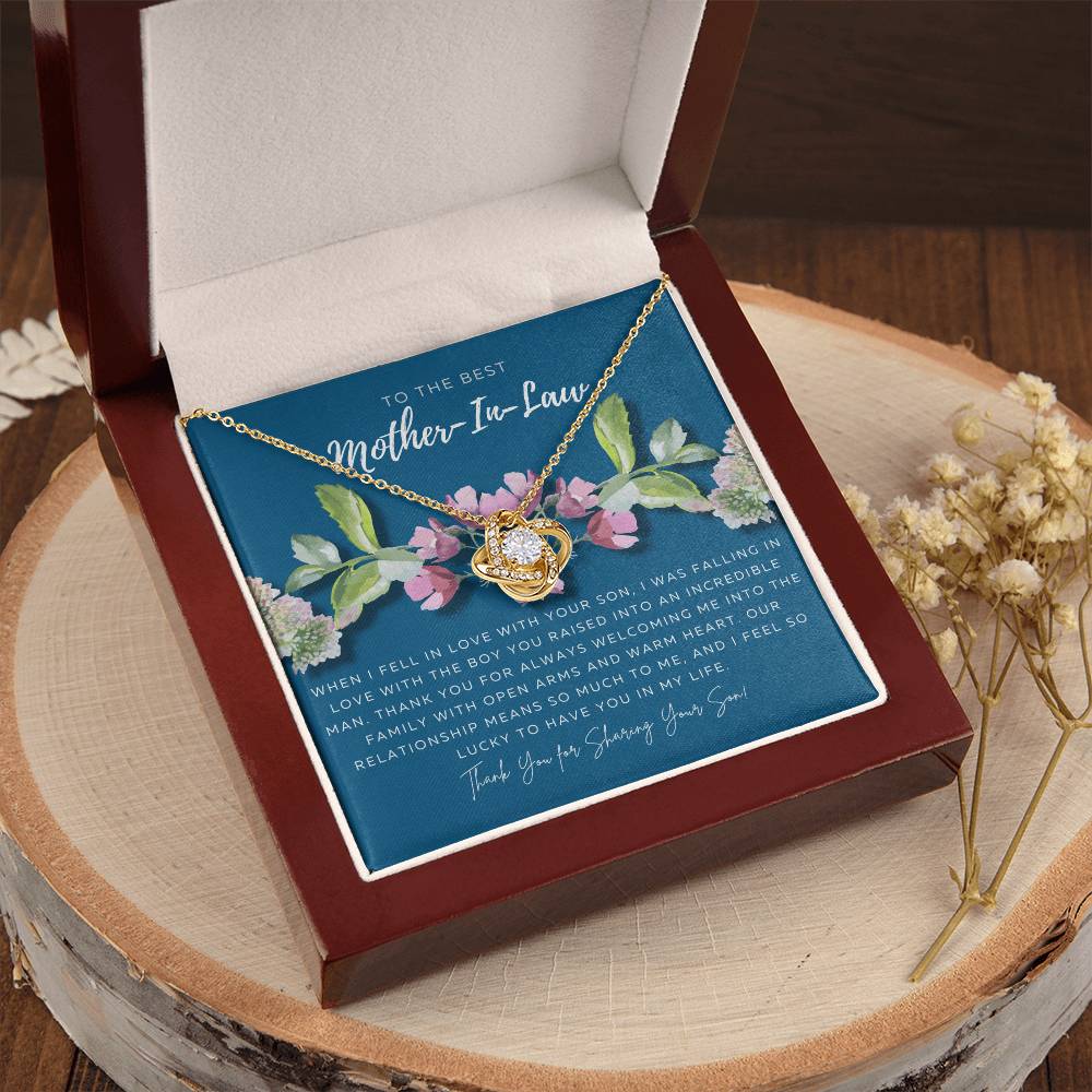 Mother In Law Gift From Daughter In Law Mothers Day Gift For Mother-In-Law Gift For Mother In Law Mother-In-Law Necklace Love Knot Necklace