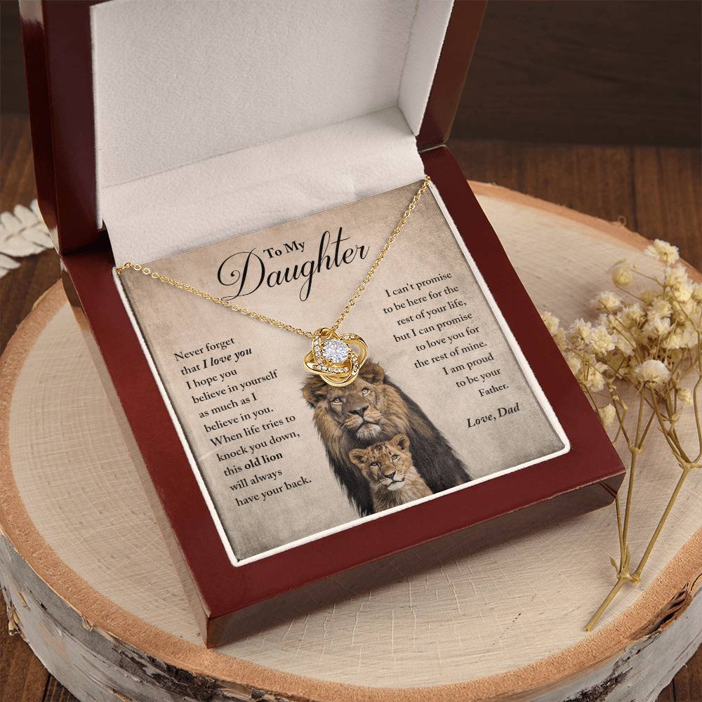 My Daughter - Proud Of You - Ne Love Knot Necklace