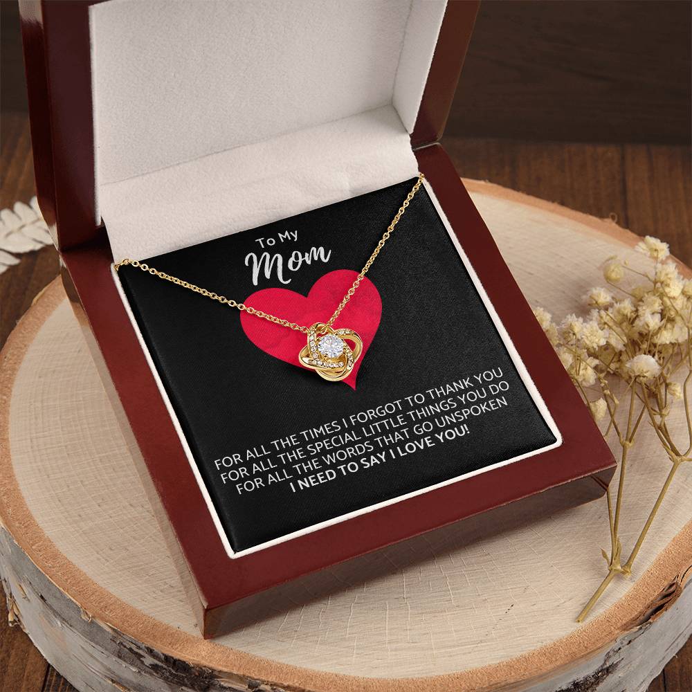 Premium Mother's Day Necklace Customize Gift For Your Loving Mom! ?? 1 Love Knot Necklace