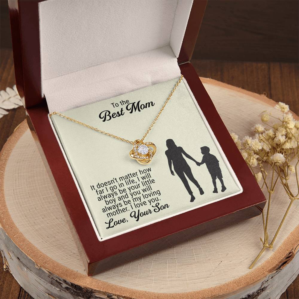 Mothers Day Gift Idea Mothers Day Necklaces Mothers Day Gift For Mom Gift From Son Birthday Gifts Ideas For Mom From Son Love Knot Necklace