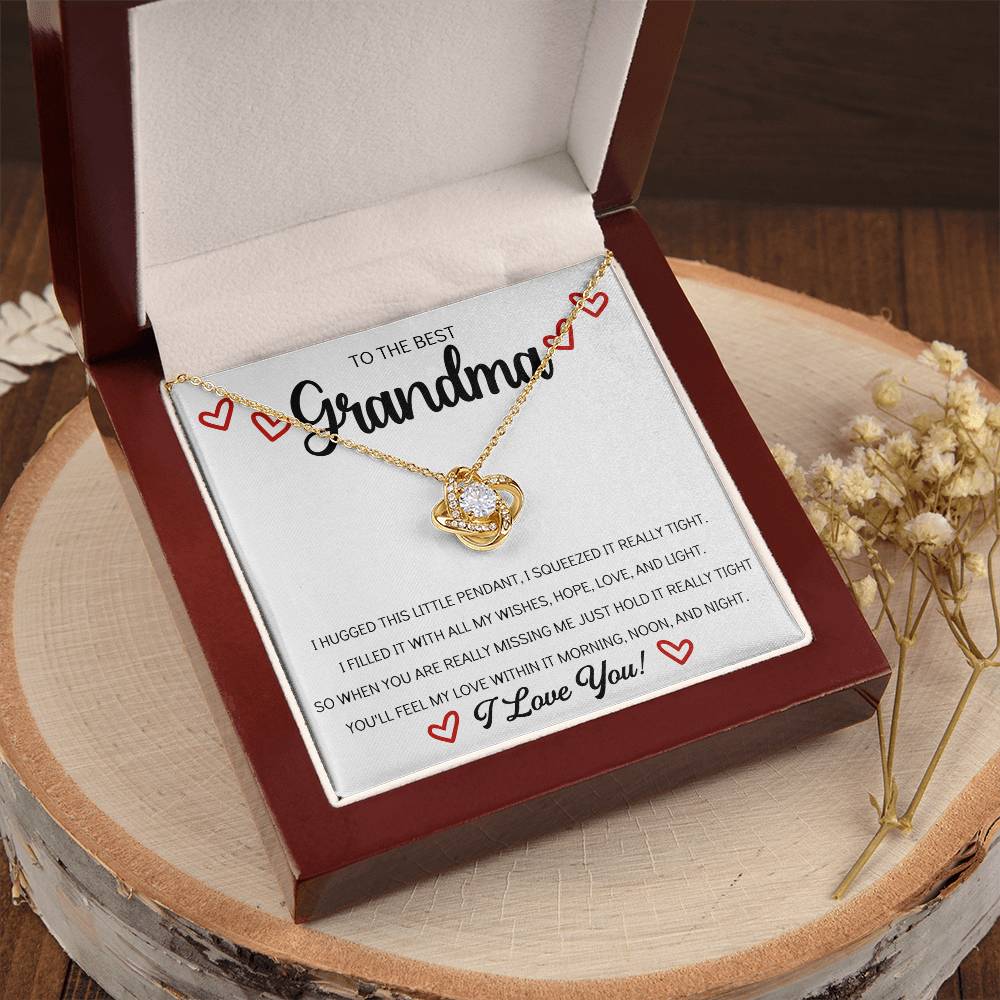 Grandma Necklace Gifts For Grandma From Granddaughter Or Grandson Mothers Day Gift Ideas For Grandma Best Grandma Ever Love Knot Necklace