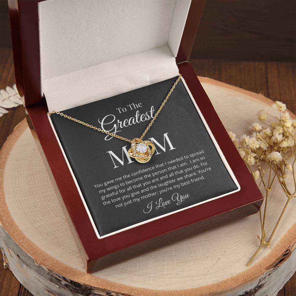 You Gave Me Confidence Love Knot Necklace