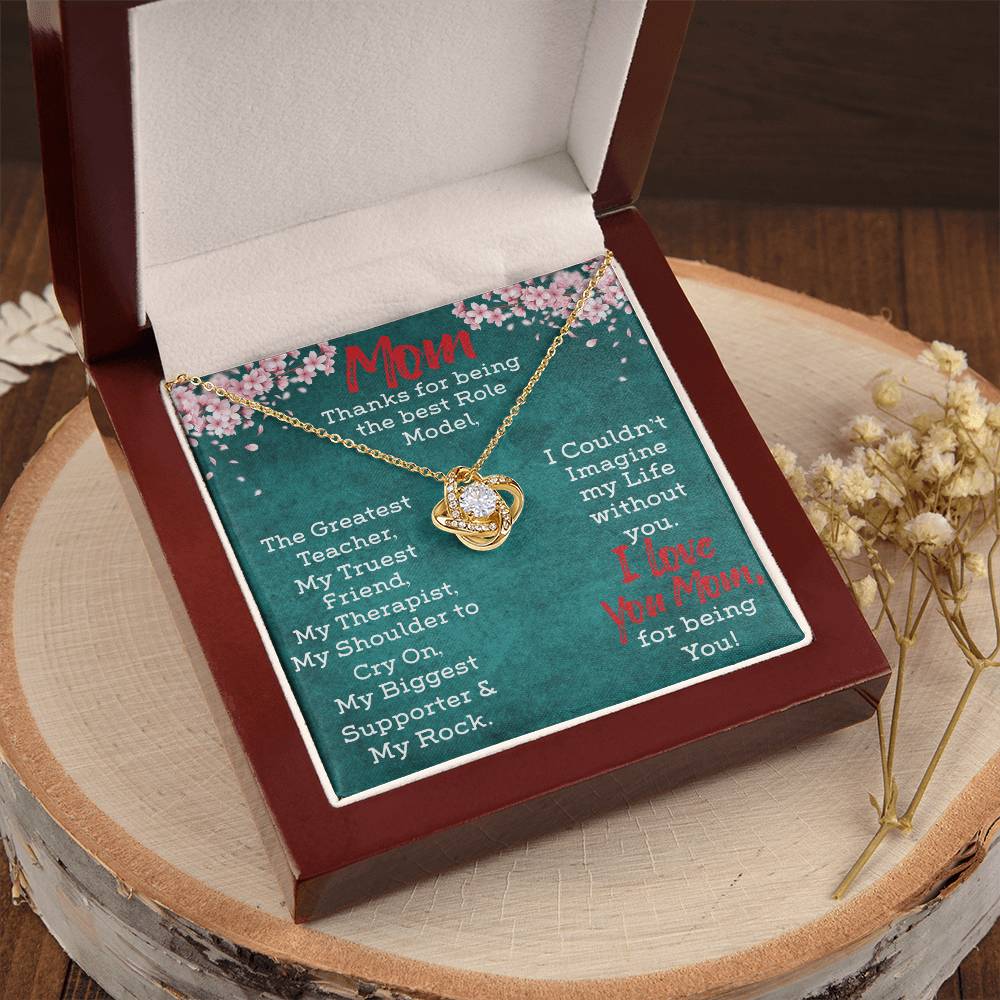 Necklace Gift For Mom Love Knot Necklace