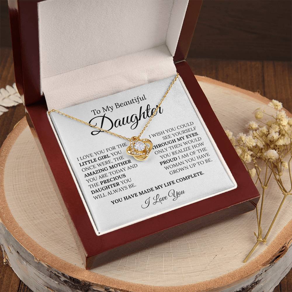 Heartfelt Mother's Day Gift For Daughter Love Knot Necklace