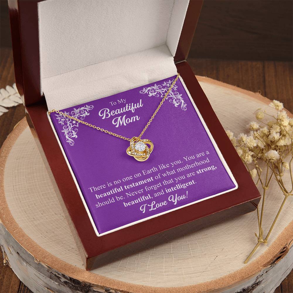 Mothers Day Gift From Daughter Mother Of The Groom Gift From Son Presents For Mom Birthday Sentimental Jewelry Necklace For Mom 4 Love Knot Necklace