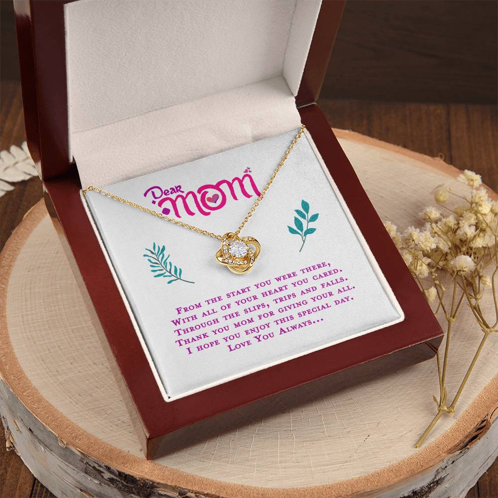 Gift For My Mom Love Knot Necklace