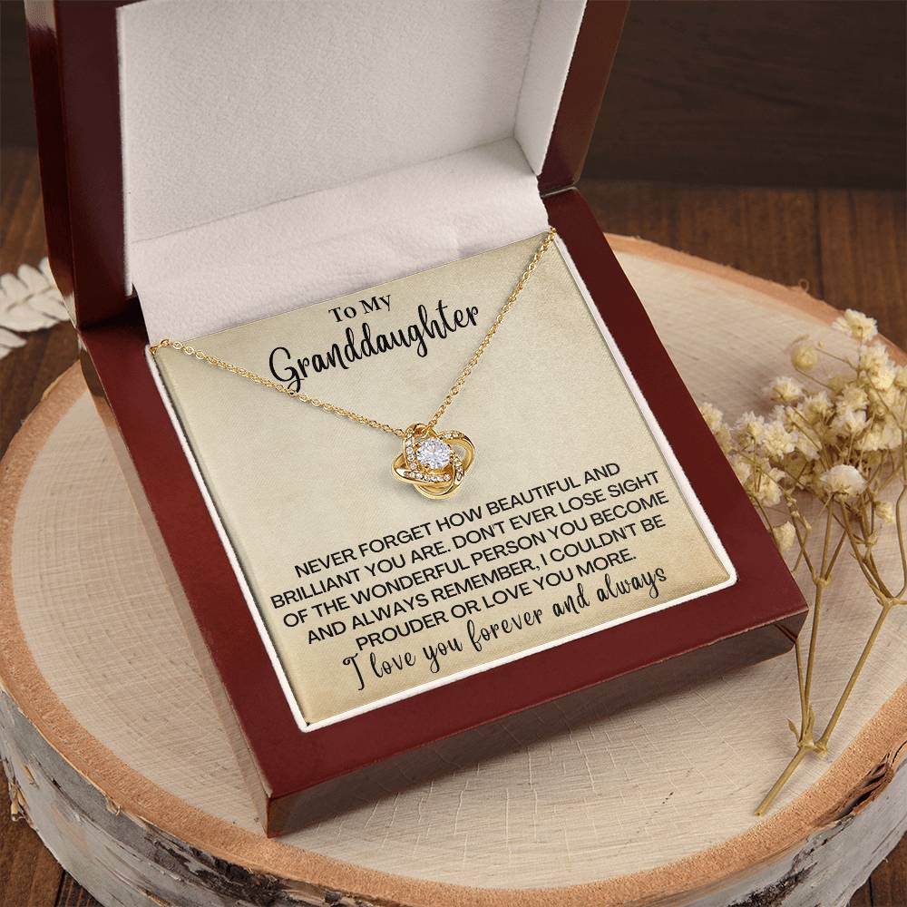 Just To Say I Love You Gd Love Knot Necklace