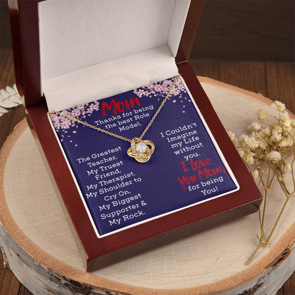 Necklace For Mom Love Knot Necklace