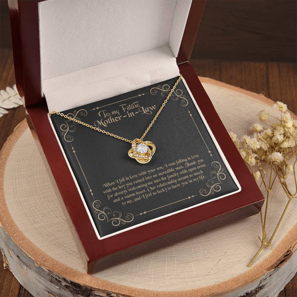 To My Future Mother In Law Love Knot Necklace