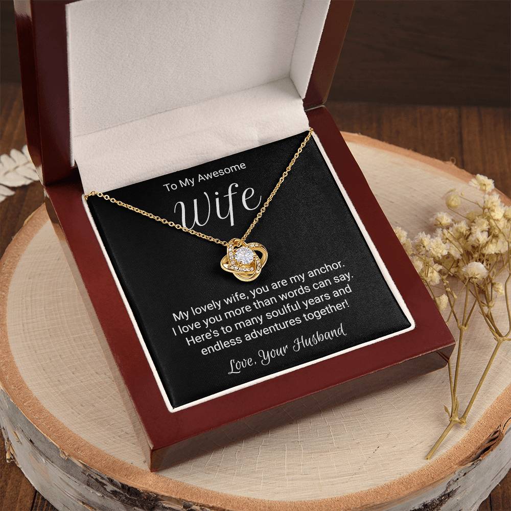 Unique Gift For Wife Love Knot Necklace
