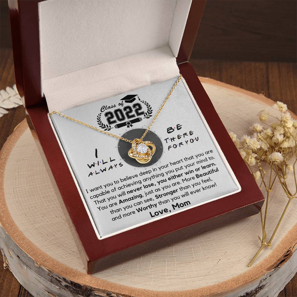 Graduation Gift For Daughter Daughter Graduation Necklace Daughter Gift Fr Love Knot Necklace