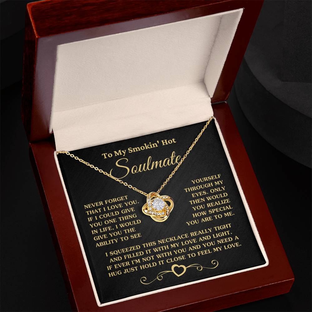 Gift For Soulmate How Special You Are To Me Gold Necklace Love Knot Necklace