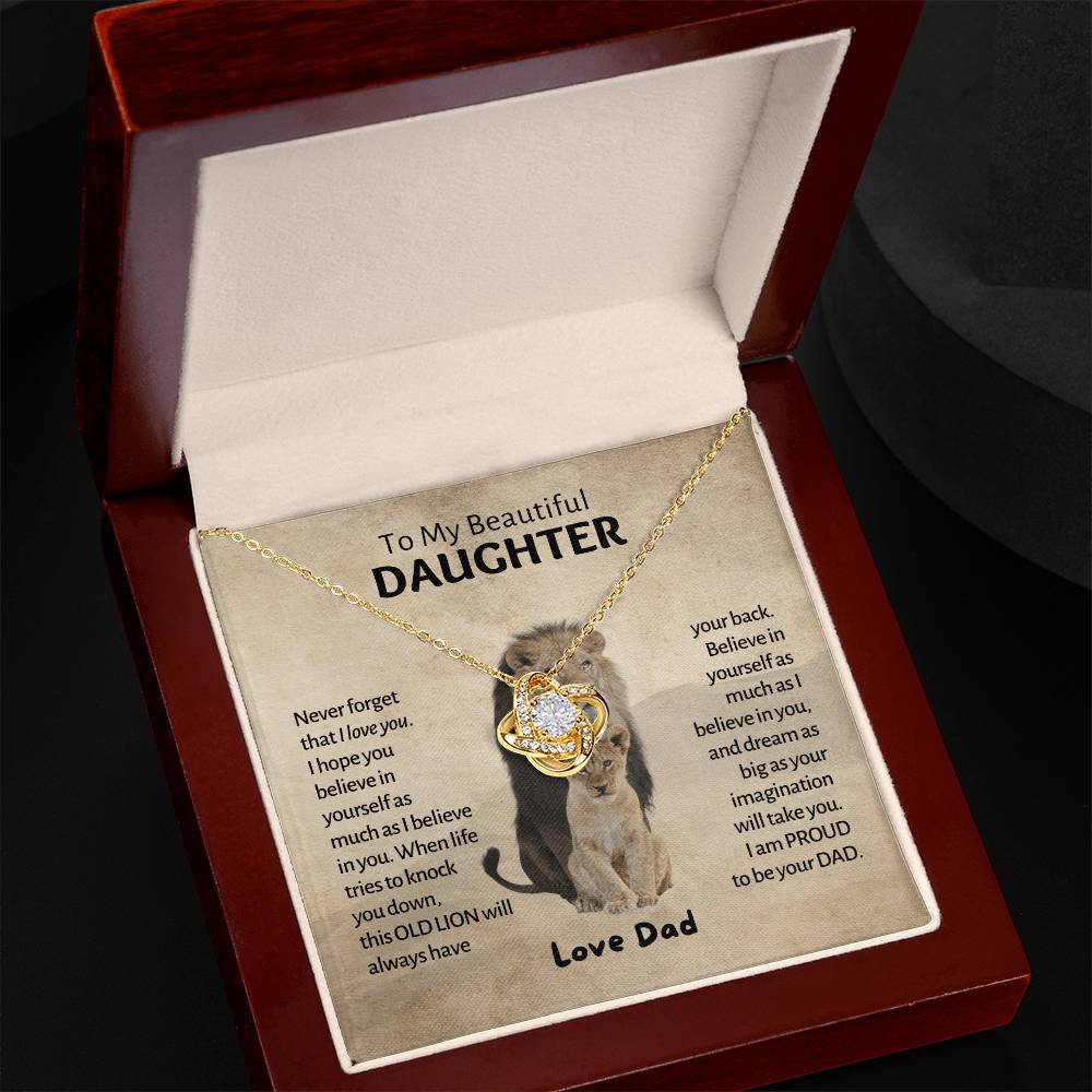 My Beautiful Daughter - Old Lion - Love Knot 1 Love Knot Necklace