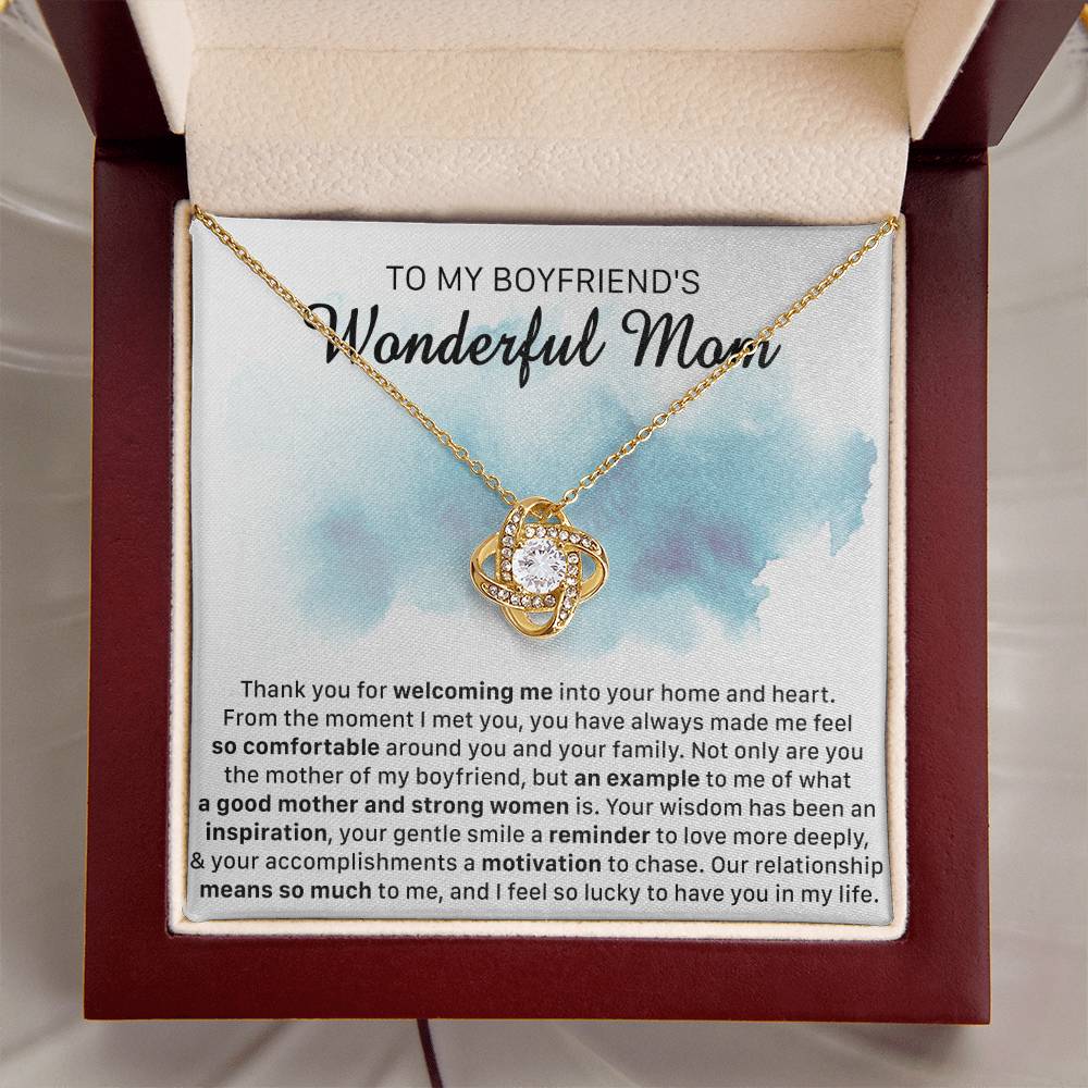 Gift For Boyfriend's Mom Comfortable Example Love Knot Necklace Love Knot Necklace