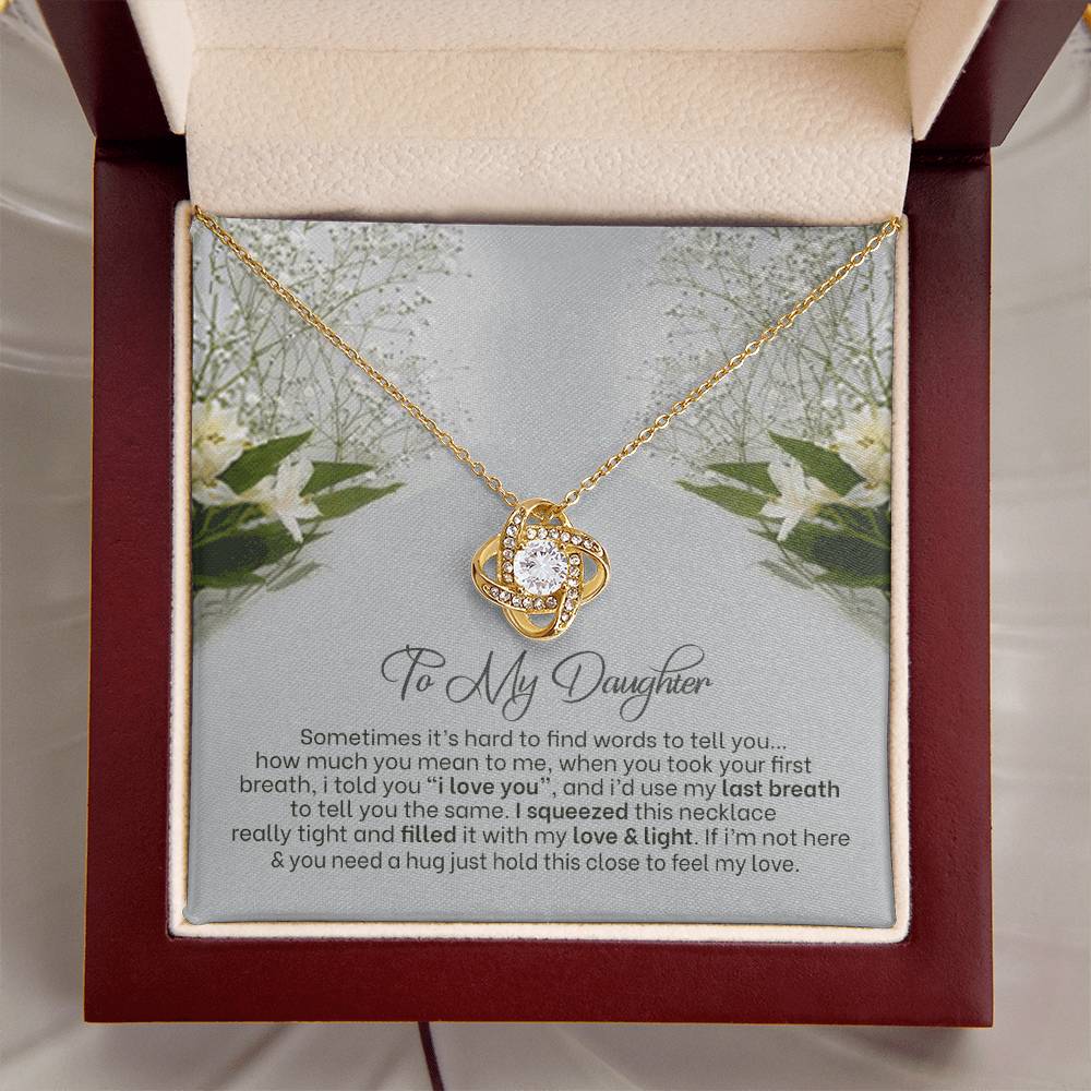 Love Knot Necklace For Daughter Almost Gone Love Knot Necklace