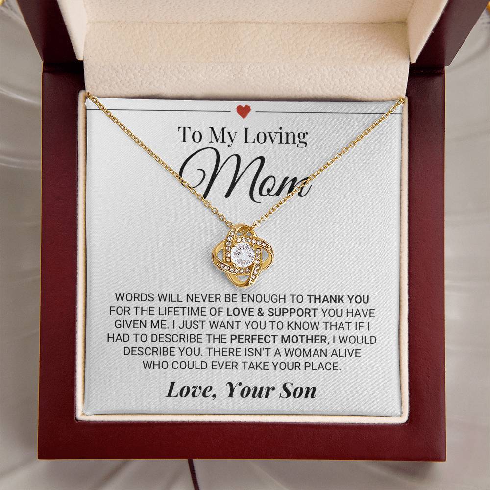 Heartfelt Mother's Day Gift For Mom Love Knot Necklace 9